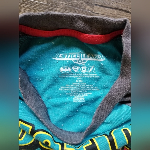 Justice League Superhero Baseball T Shirt - Picture 4 of 4